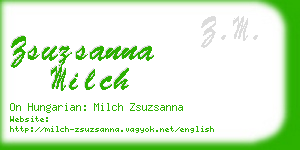 zsuzsanna milch business card